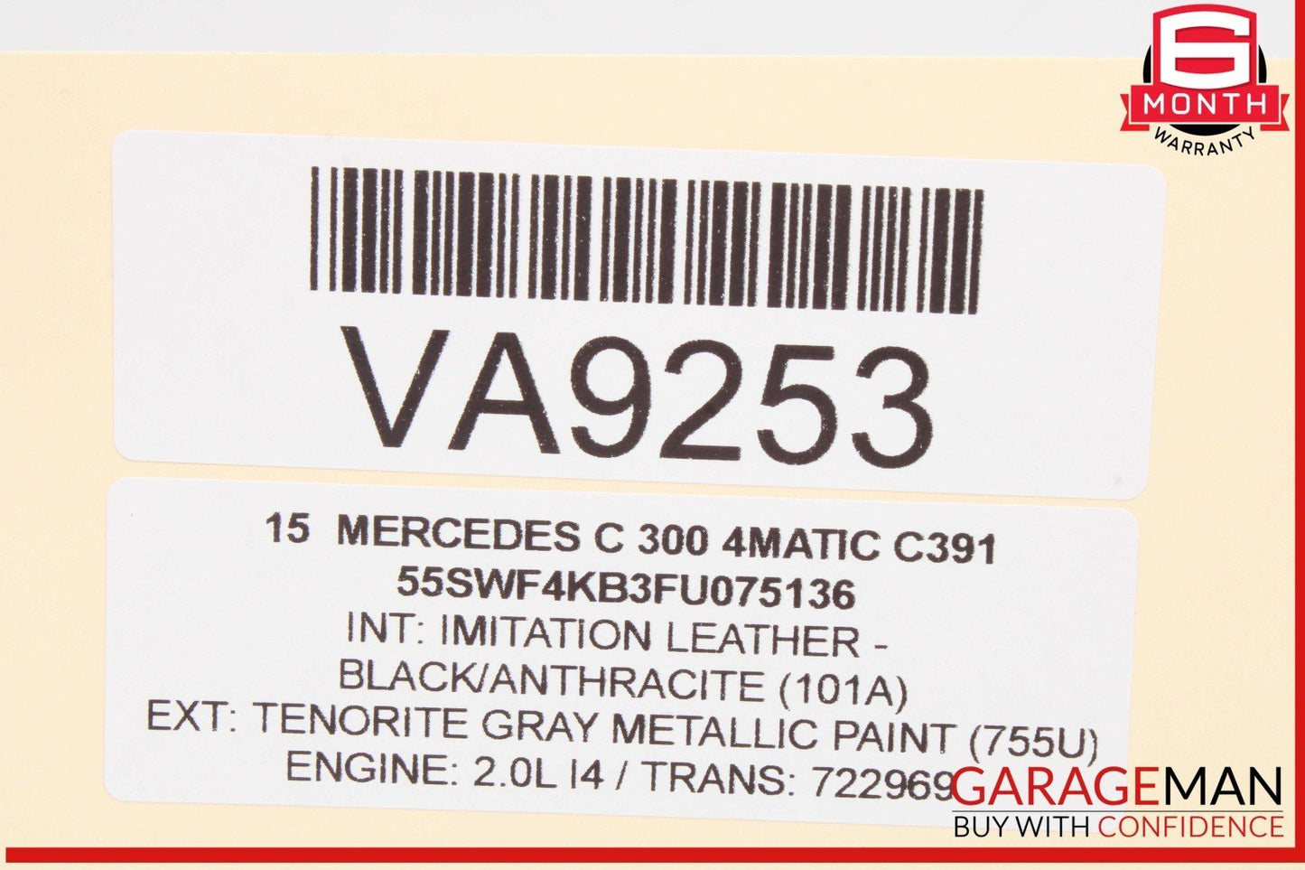15-20 Mercedes W205 C300 4MATIC Front Left Dash Headlight Switch 2059056500 OEM