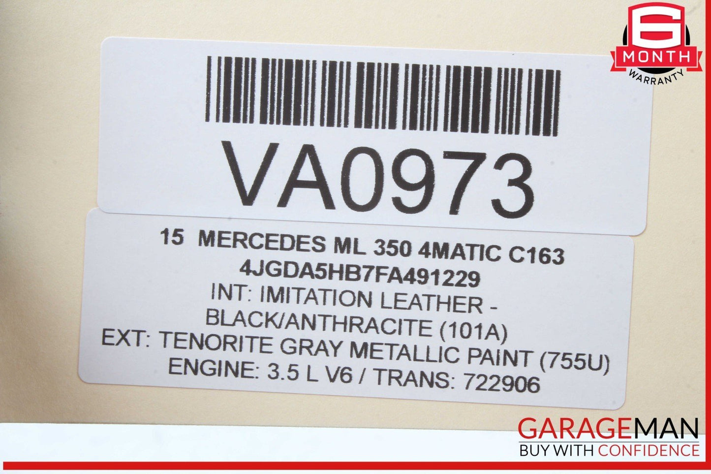 12-16 Mercedes W166 ML350 4MATIC ML450 Ignition Switch Module 1669052901 OEM
