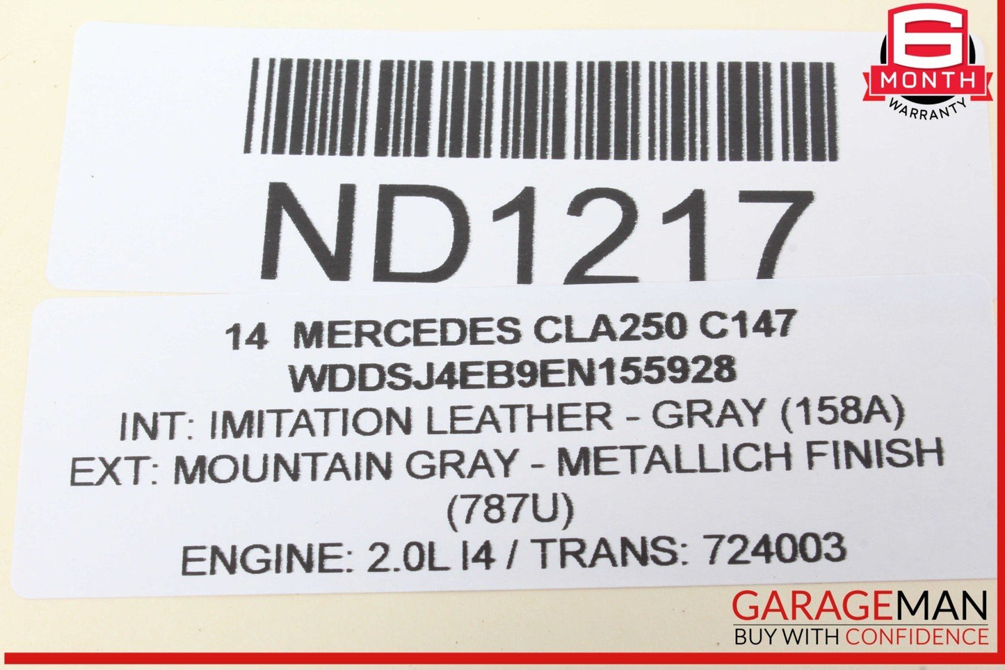 14-19 Mercedes W117 CLA250 Front Right or Left Dash AC A/C Air Vent Trim Grill