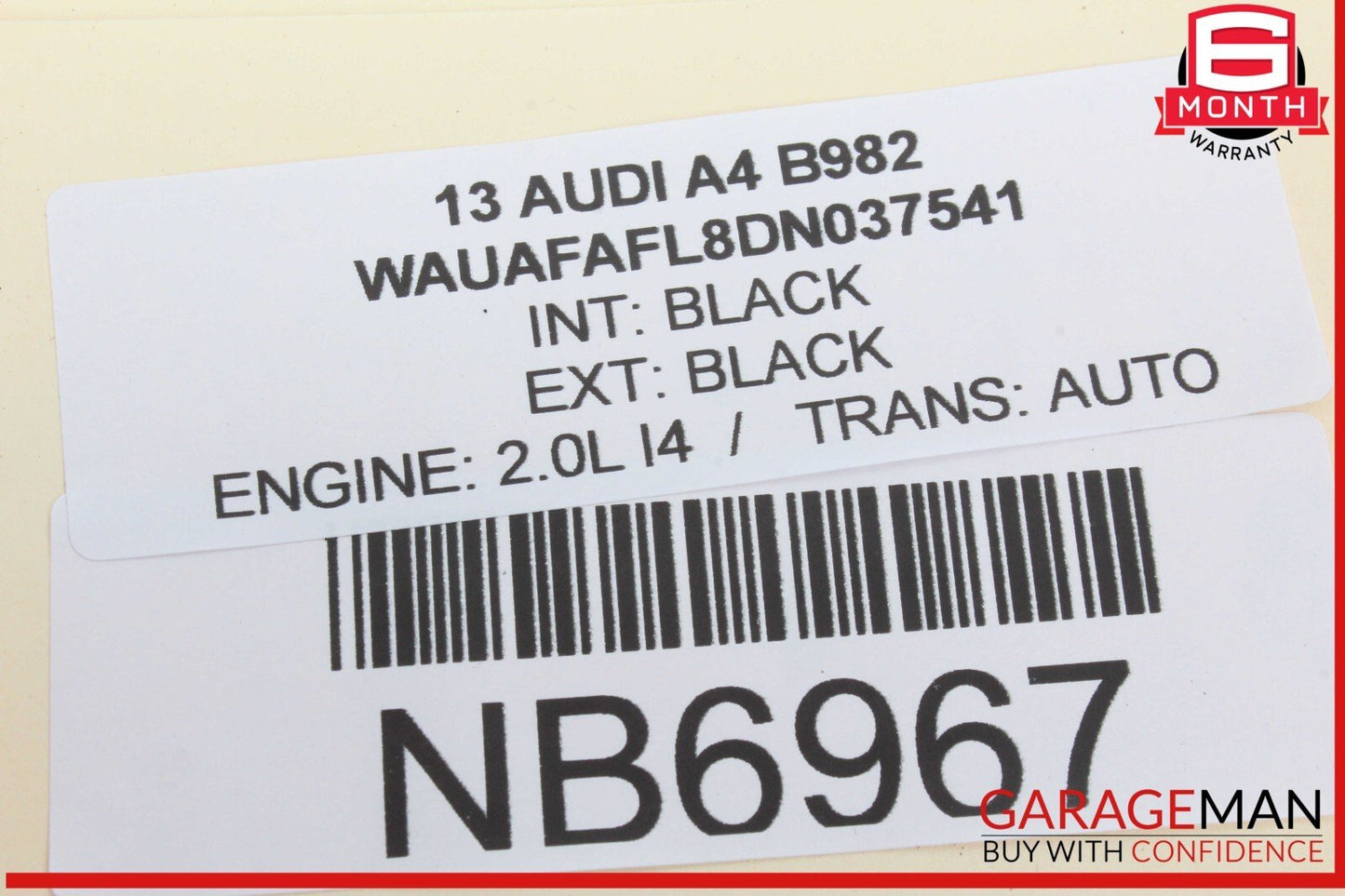 13-16 Audi A4 Steering Column Trim Cover Black 8K0858345A OEM