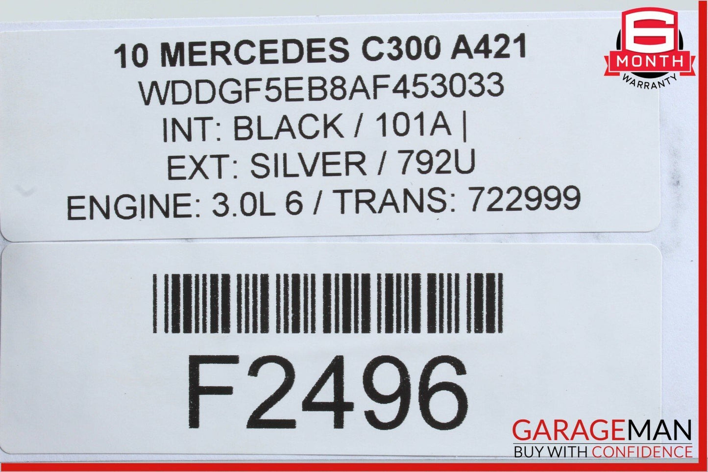 08-11 Mercedes W204 C300 RWD Rear Differential Diff Axle Carrier 2043509714 OEM