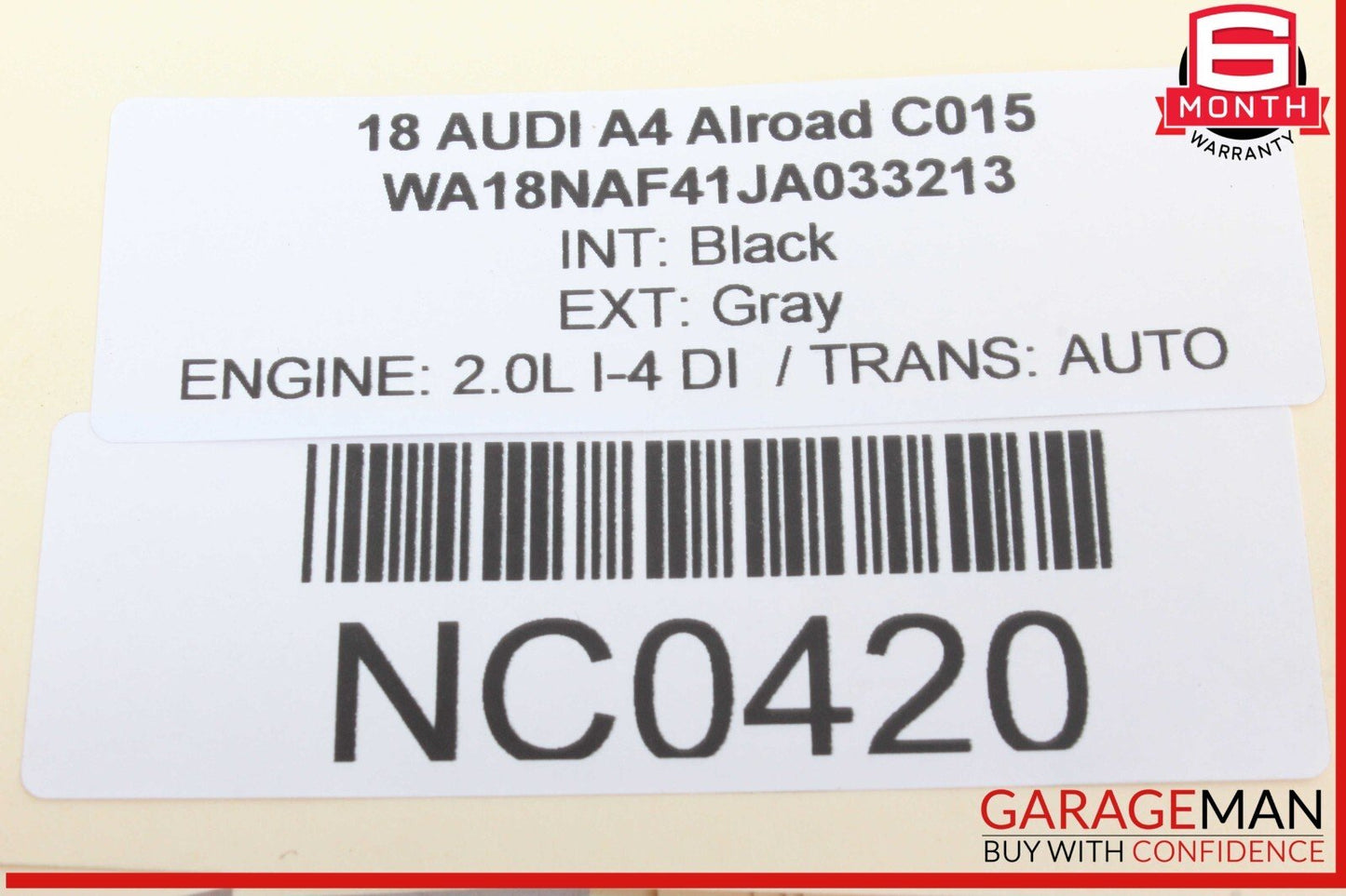 17-24 Audi A4 Allroad Rear Trunk Lid Release Handle w/ Camera 3V0827566M OEM