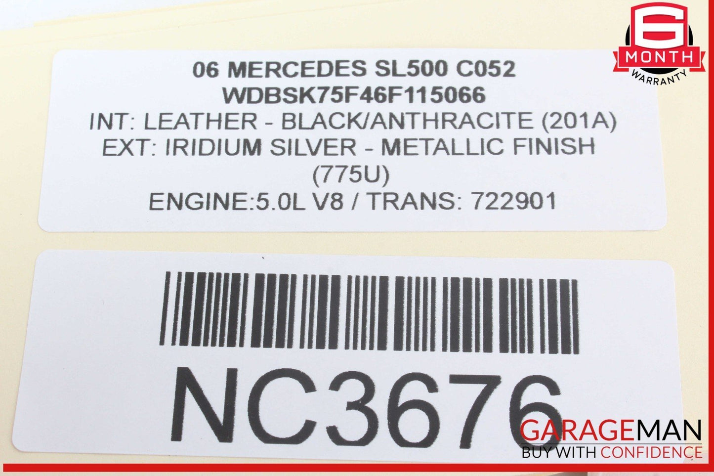 03-06 Mercedes R230 SL500 SL55 AMG Under Seat Control Module Right Side OEM