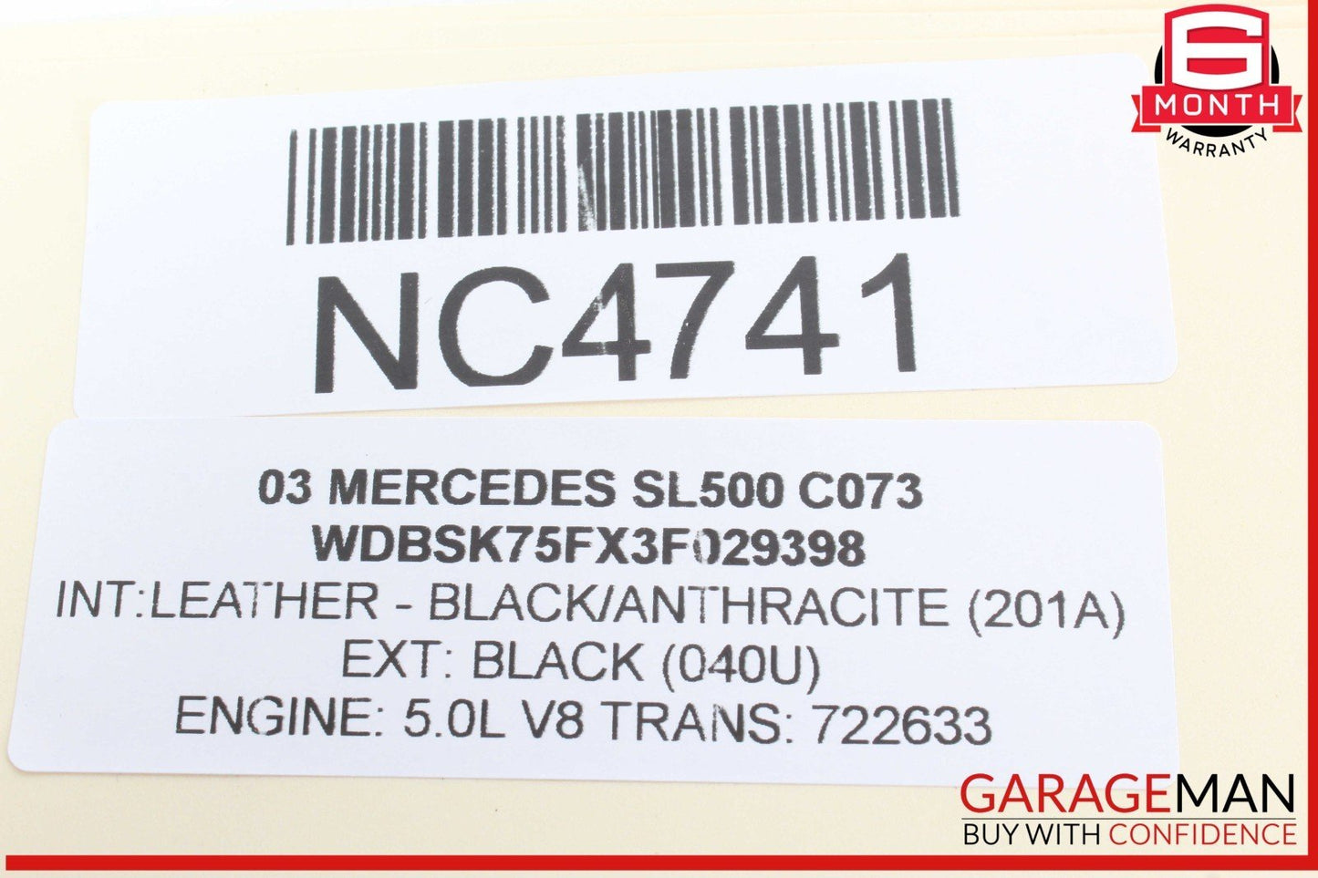 00-06 Mercedes R230 SL500 Voice Command Control Module 2208204785 OEM