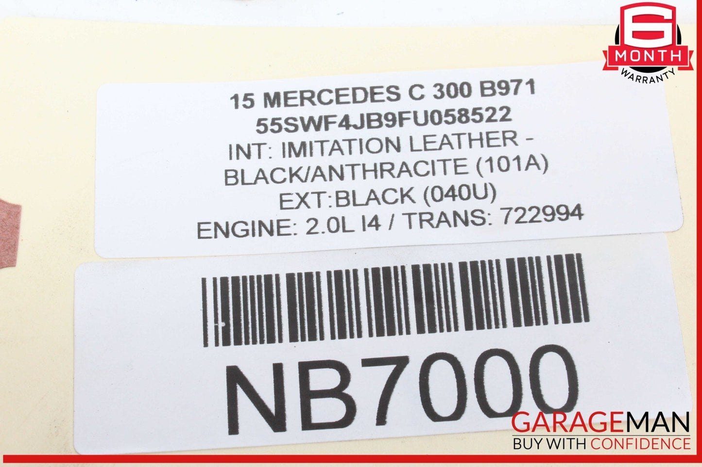 15-20 Mercedes W205 C300 Rear Right & Left Shock Absorber Coil Spring Set of 2