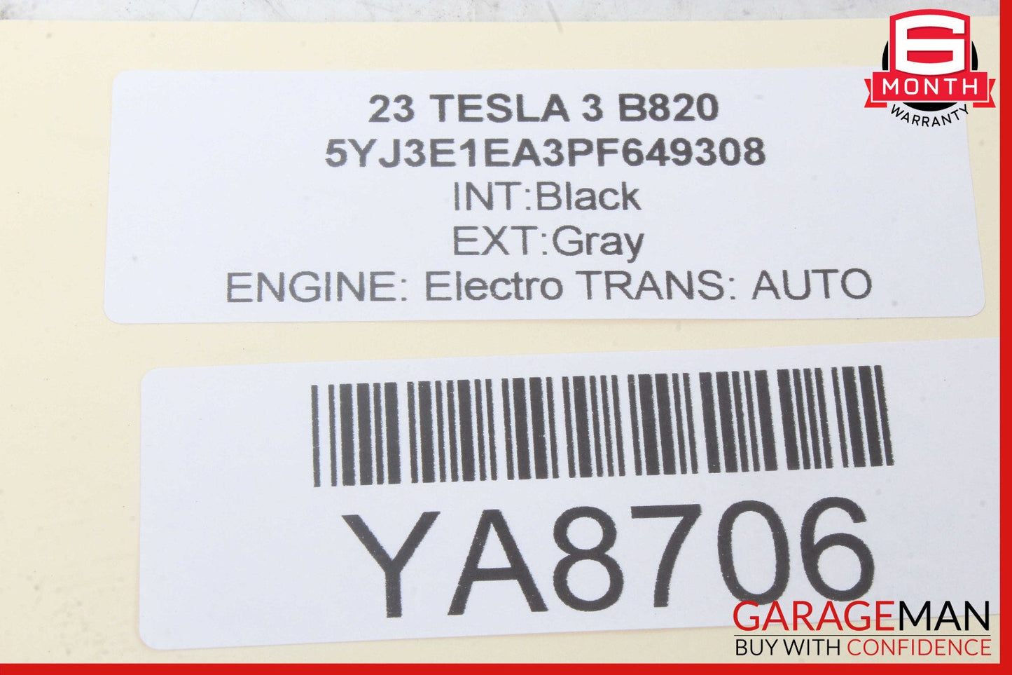 17-23 Tesla Model 3 Front Reinforcement Bracket Support OEM