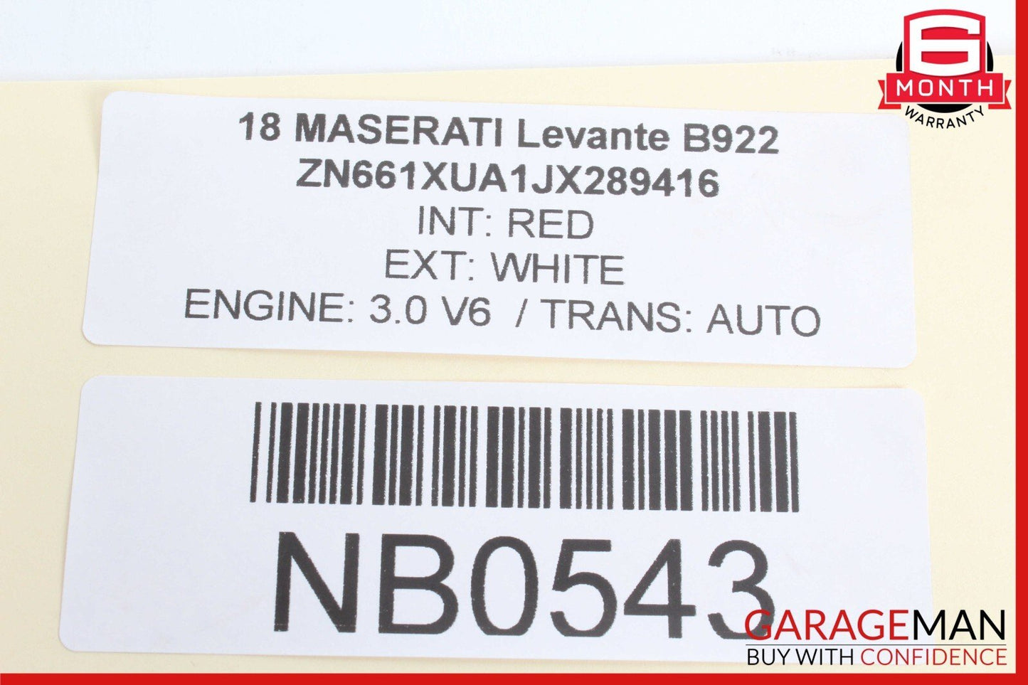 17-20 Maserati Levante S M161 Front Left Driver Side Exterior Door Handle OEM