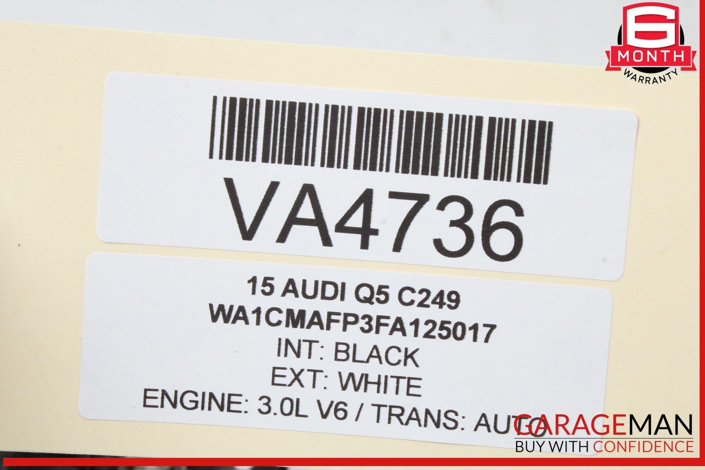 09-17 Audi Q5 SQ5 A4 A6 Front Right Passenger Side Fog Light Lamp 8T0941700B OEM