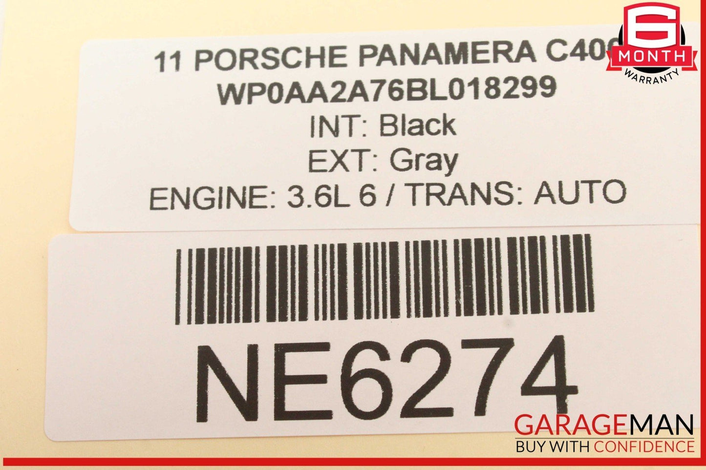 10-16 Porsche Panamera 970 Dashboard Electronic Parking Switch 97061325102 OEM