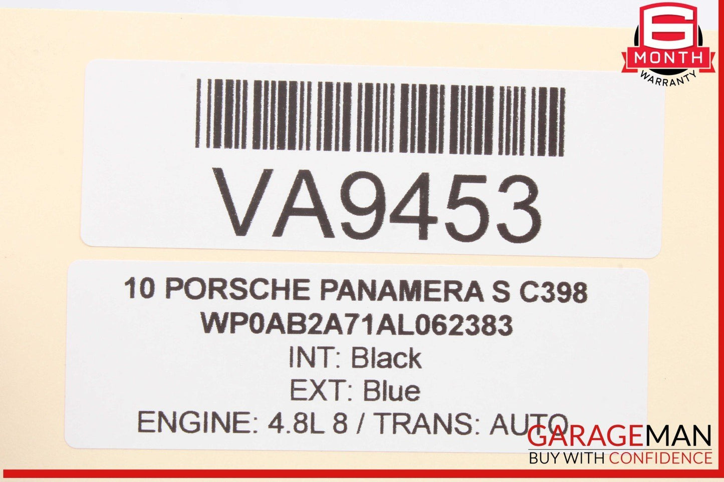 10-13 Porsche Panamera S 970 Trunk Tailgate Release Open Handle w/ Camera OEM
