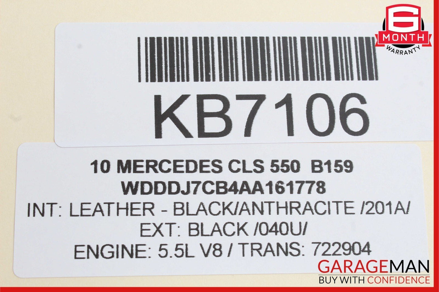 03-09 Mercedes W219 CLS550 E63 AMG Rear Door Keyless Go Control Module OEM