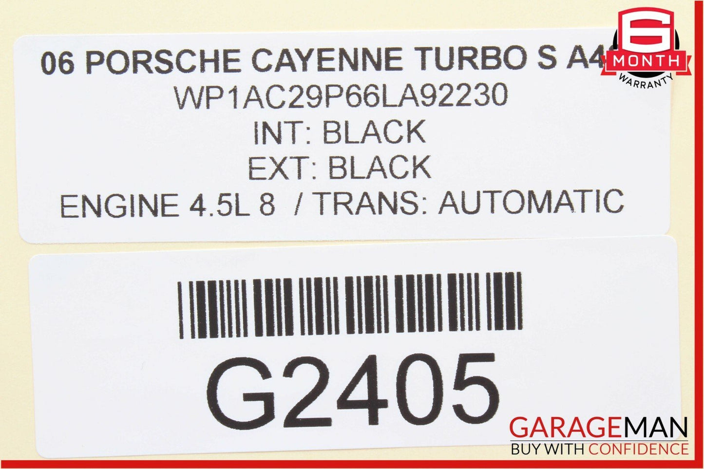 03-10 Porsche Cayenne 955 957 Weight Sensor Control Unit Module OEM