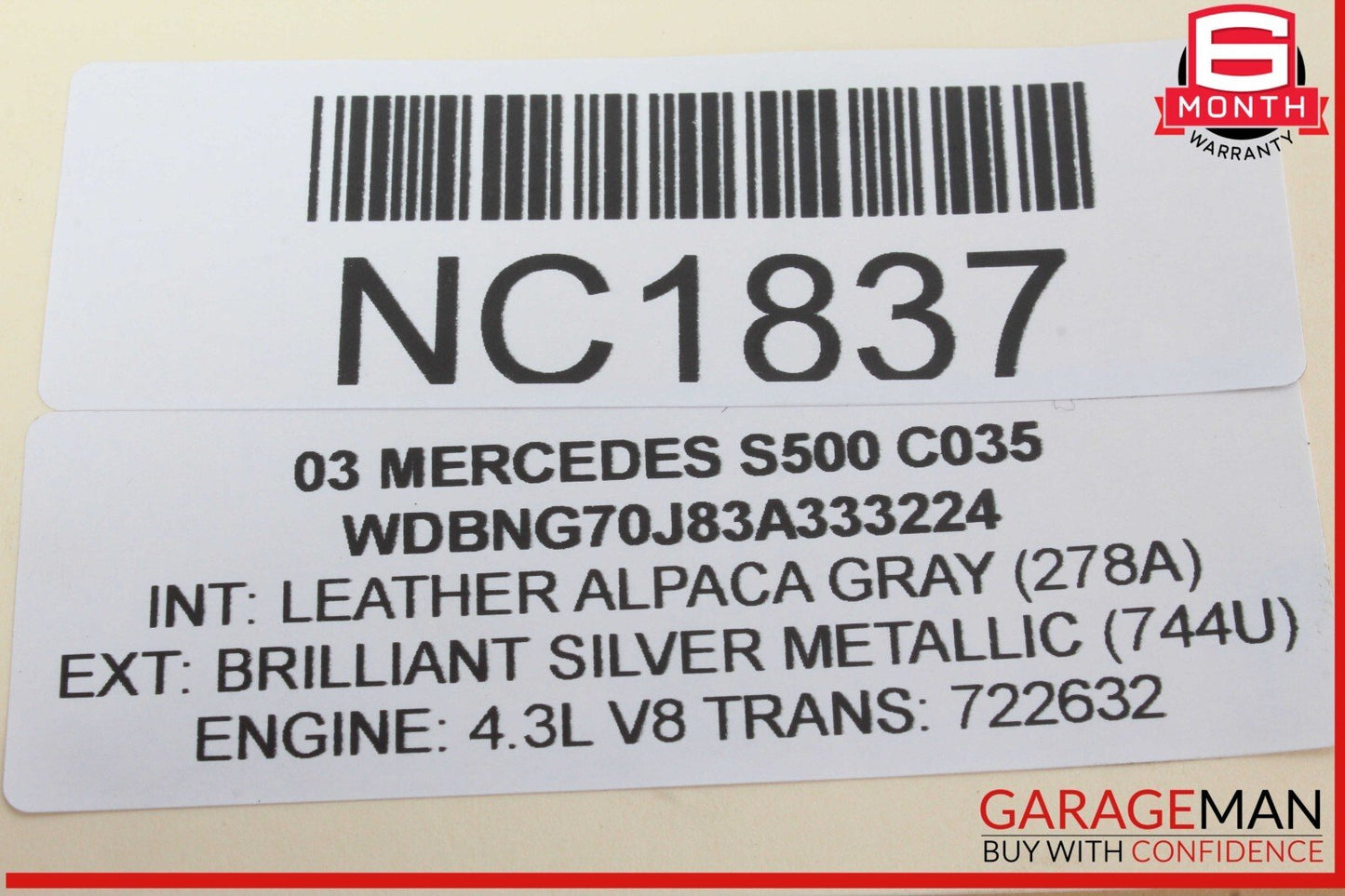 00-06 Mercedes W220 S500 Language Voice Control Module 2038203385 OEM