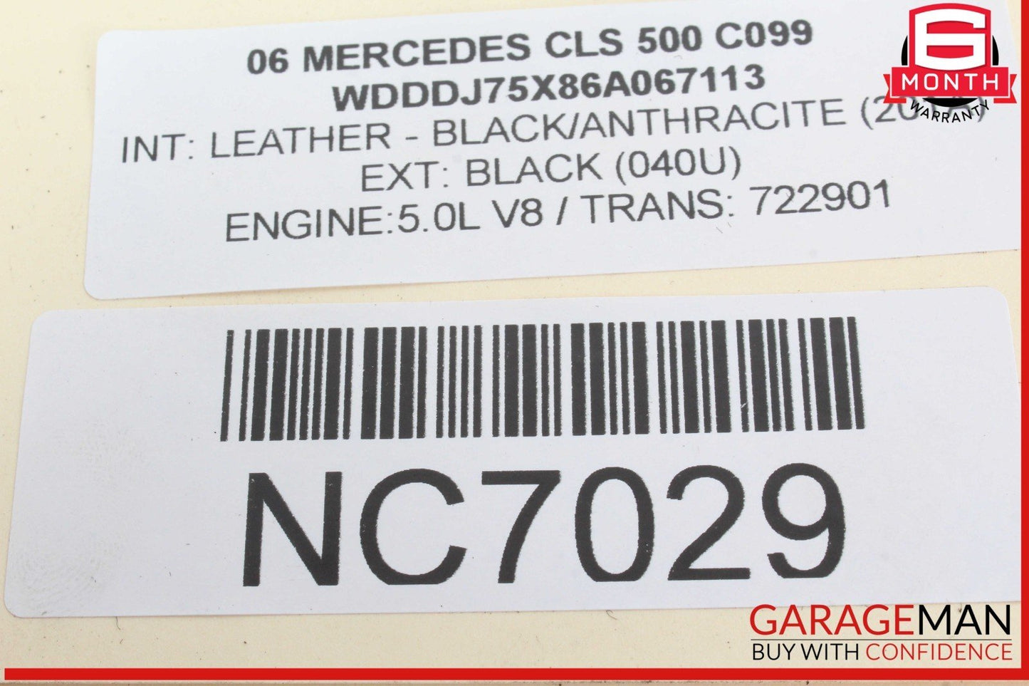 06-11 Mercedes W219 CLS500 Rear Right Passenger Side Door Lock Latch Actuator