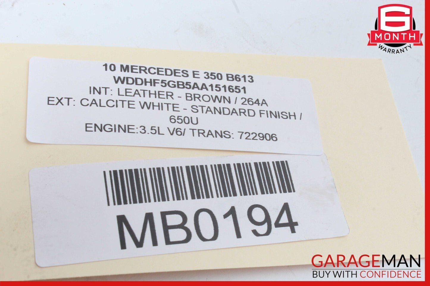 08-14 Mercedes W212 E350 CLS550 Power Brake Booster Master Cylinder Reservoir
