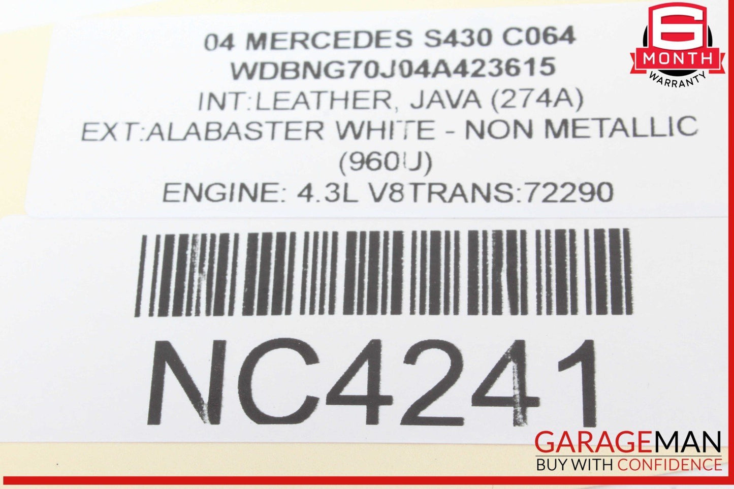 00-06 Mercedes W220 S430 CL500 SL500 Anti Theft Alarm Sensor Control Module OEM