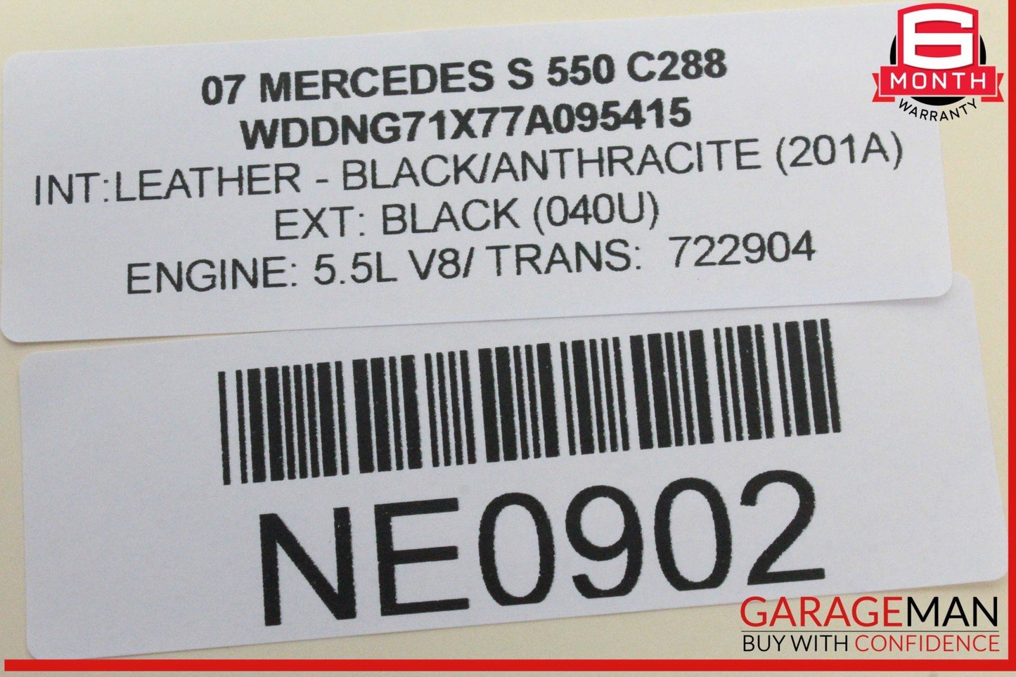 07-13 Mercedes W221 S550 Rear Center Console AC A/C Air Vent Grille 2218301054