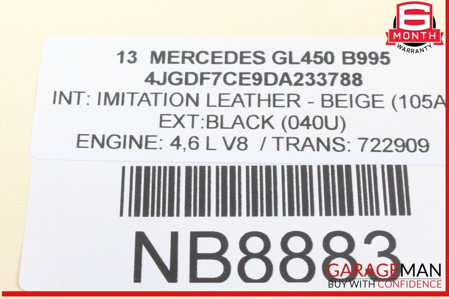 14-16 Mercedes X166 GL450 GL550 Surround View Camera Control Module OEM
