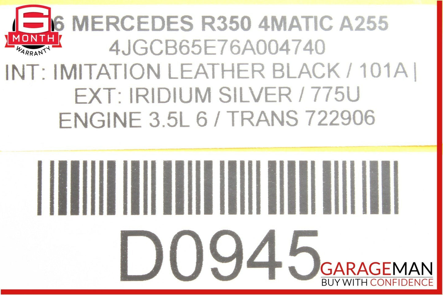 06-12 Mercedes W251 R350 GL450 Front Right Passenger Side Door Control Module