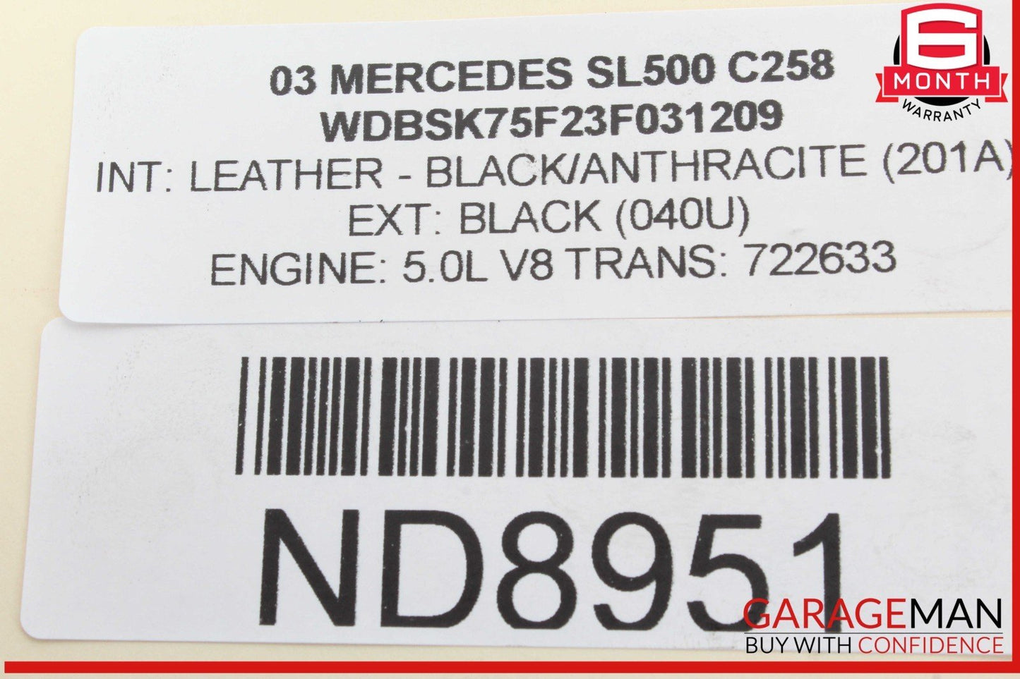 00-06 Mercedes R230 SL500 Front ABC Hydraulic Valve Block Suspension Pump OEM