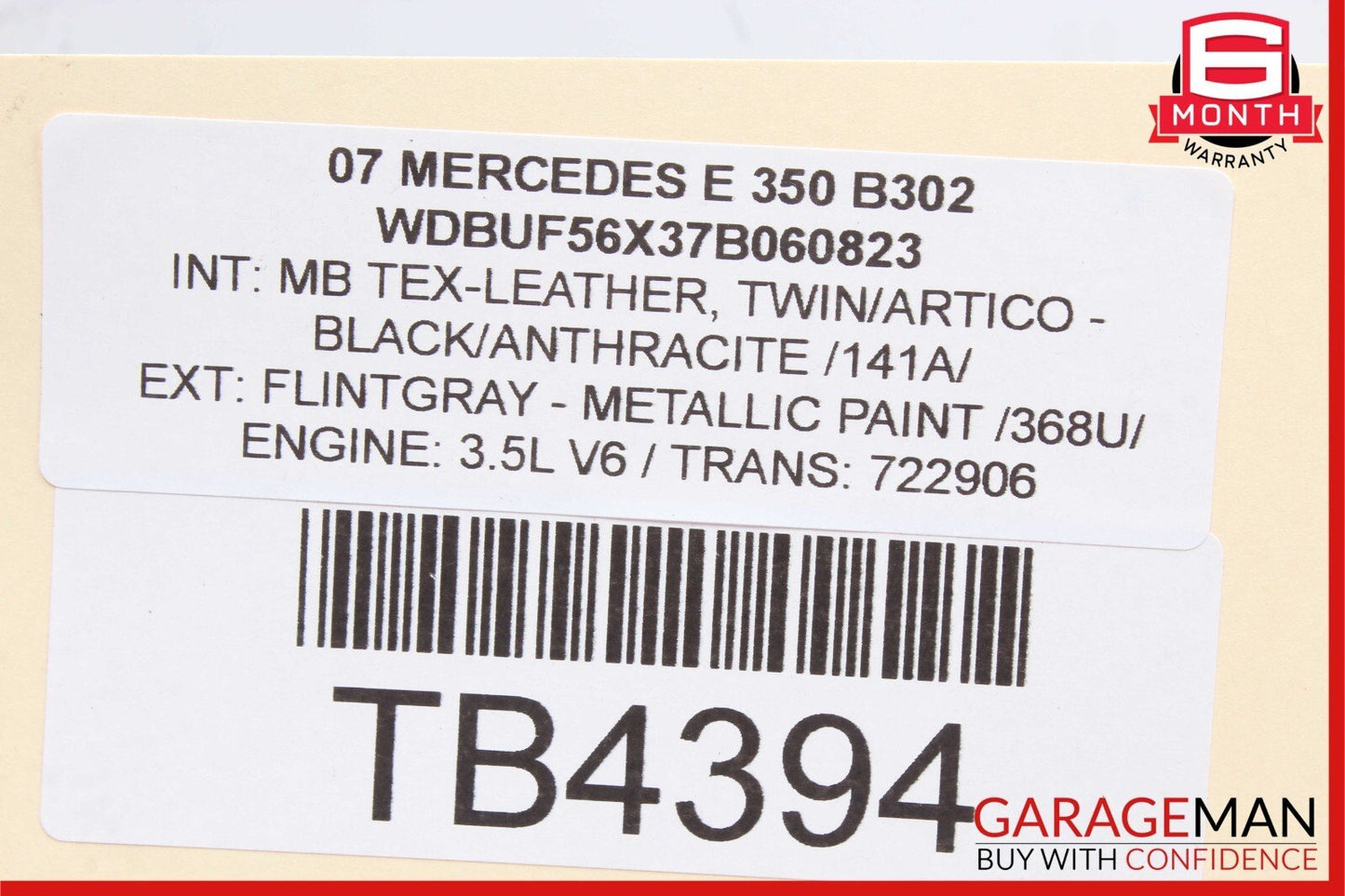 Mercedes C230 C350 E350 Front Right Side Engine Timing Chain Cover Plate
