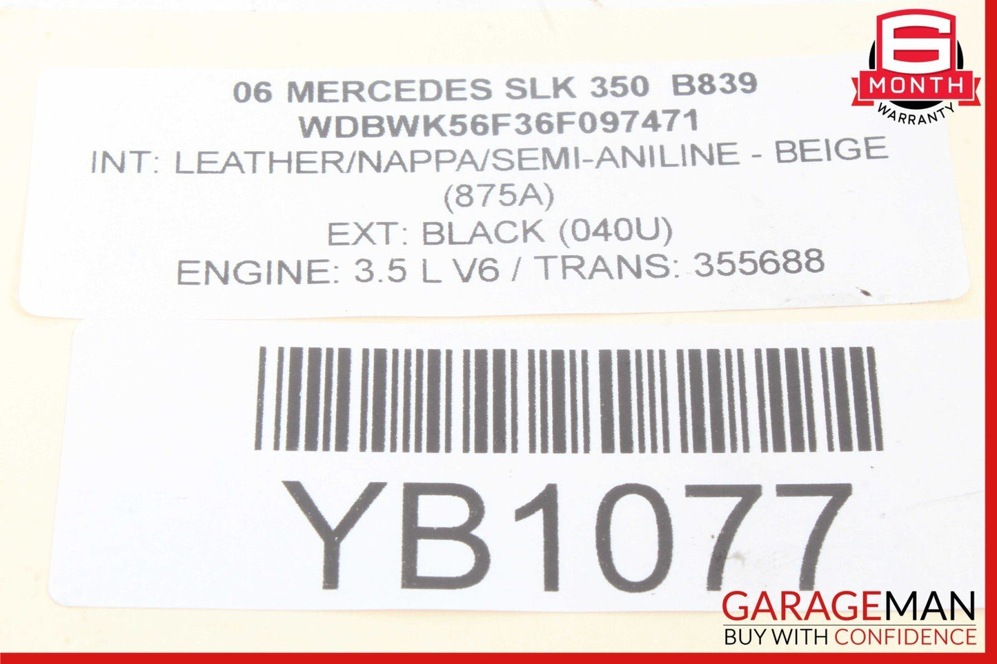 05-11 Mercedes R171 SLK350 Rear Left or Right Side Suspension Lower Control Arm