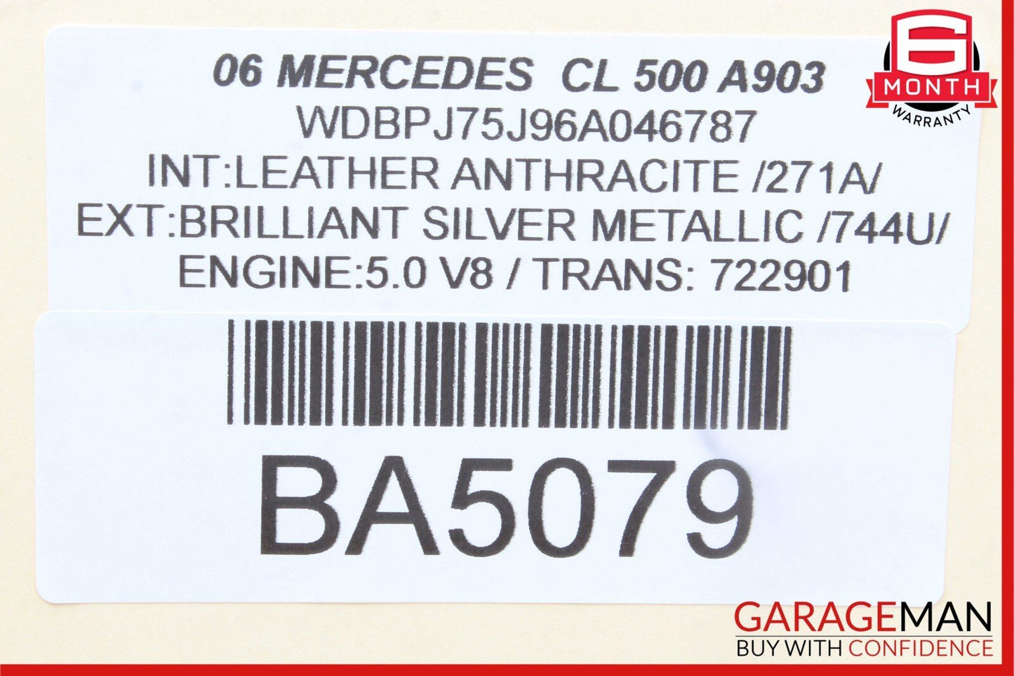 Mercedes W215 CL500 CLK320 Anti Theft Alarm Module 2118209126 OEM