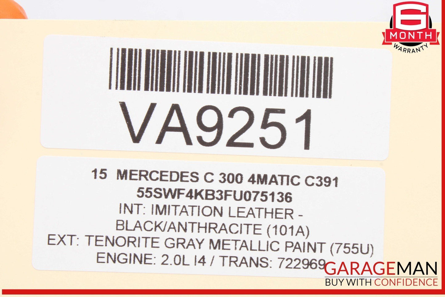 15-20 Mercedes-Benz E300 W212 Front Left Door Lock Actuator 0997206301 OEM
