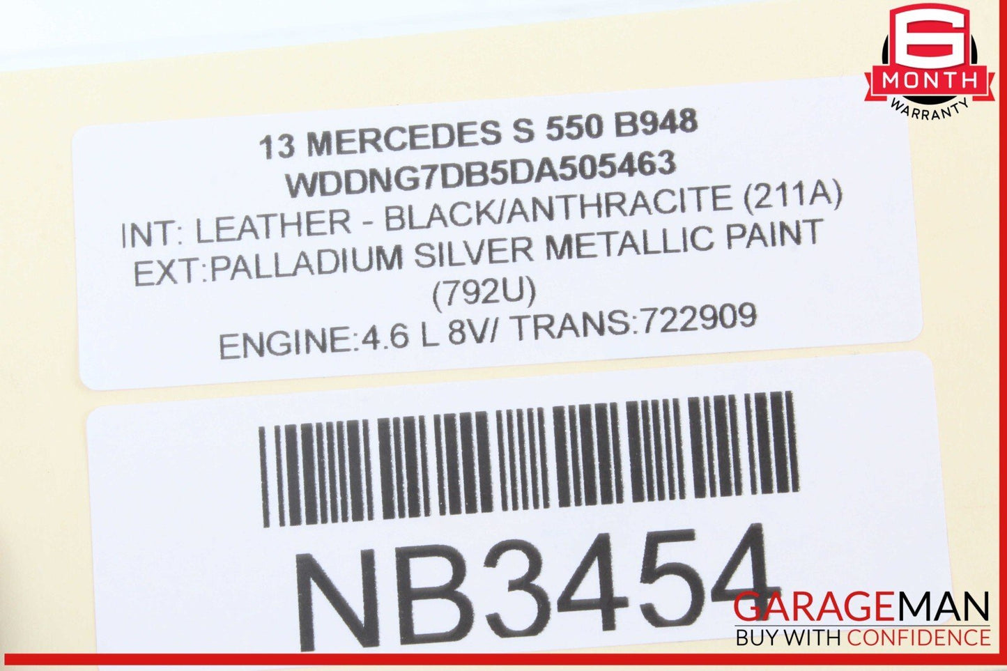 07-13 Mercedes W221 S550 CL600 Front Right Door Lock Latch Actuator