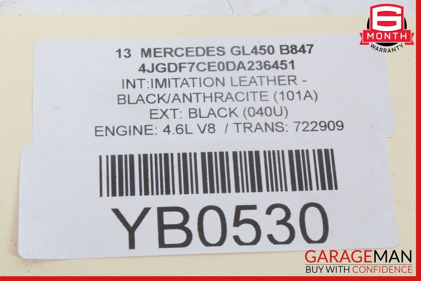 13-16 Mercedes X166 GL450 GL350 Trunk Tailgate Release Open Handle w/ Camera OEM