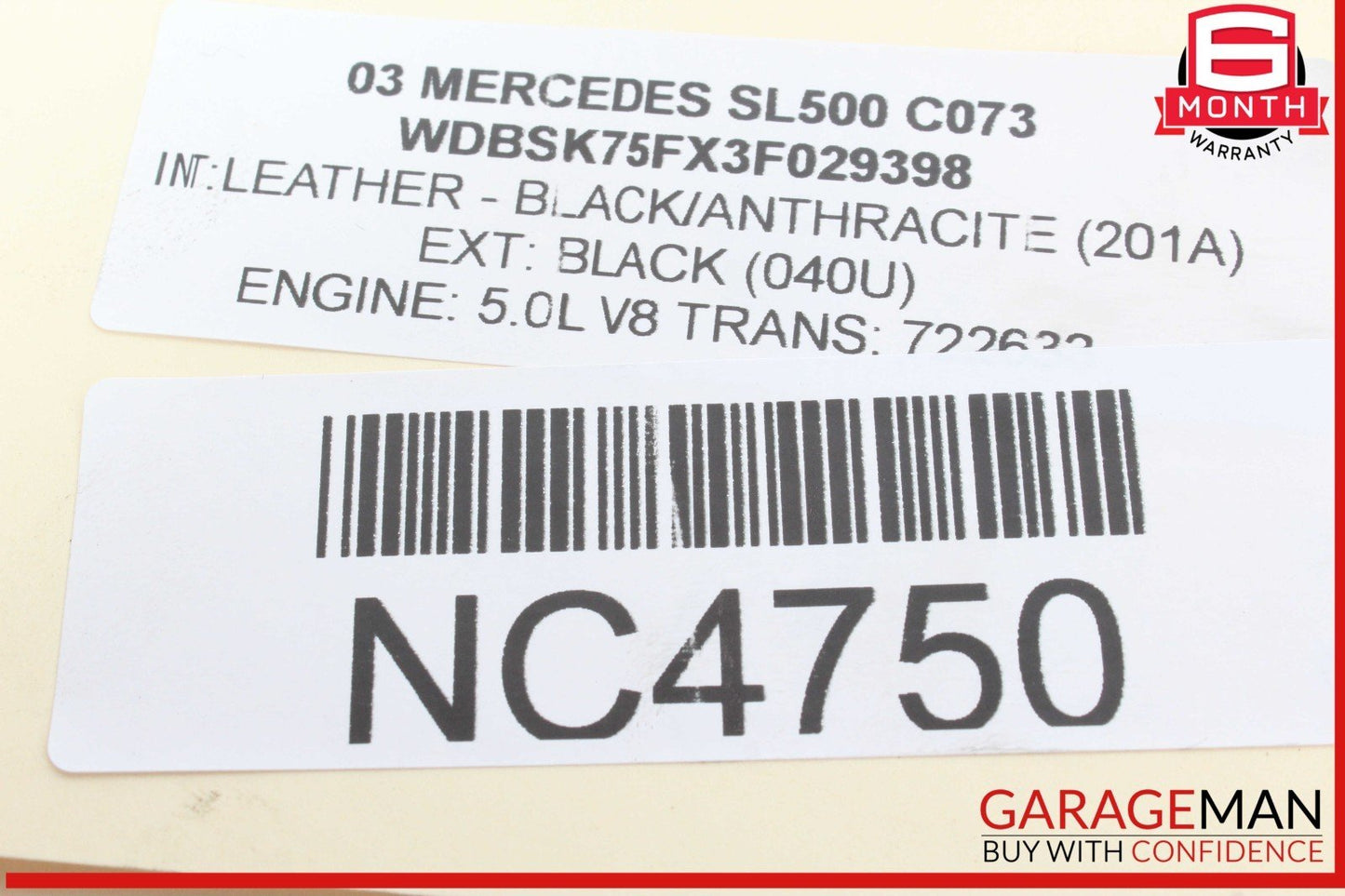 00-03 Mercedes R230 SL500 CL55 Keyless Go Entry Control Module 2305450132 OEM