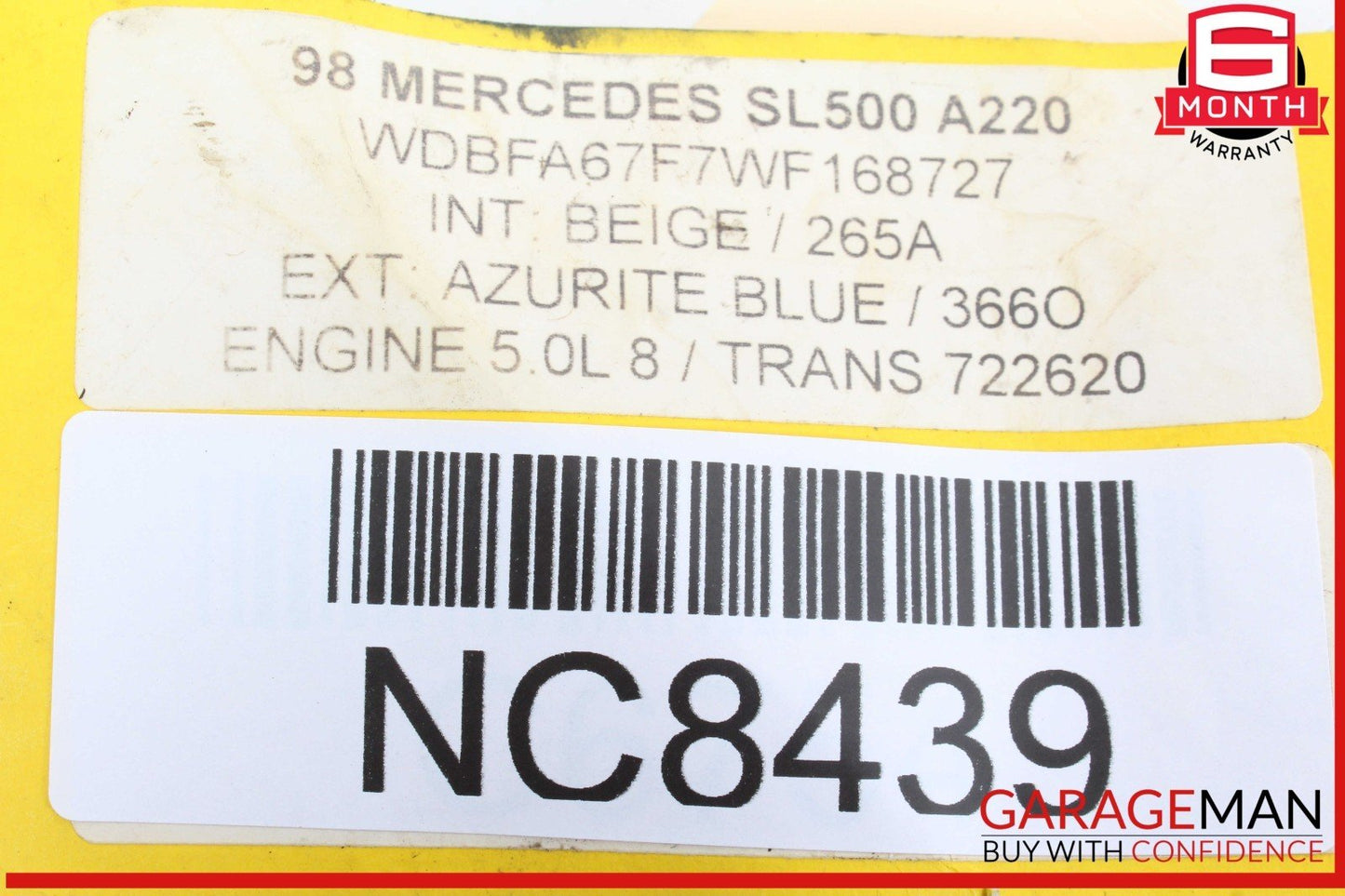 98-02 Mercedes R129 SL500 SL600 Telephone Phone Control Module 6430112 OEM
