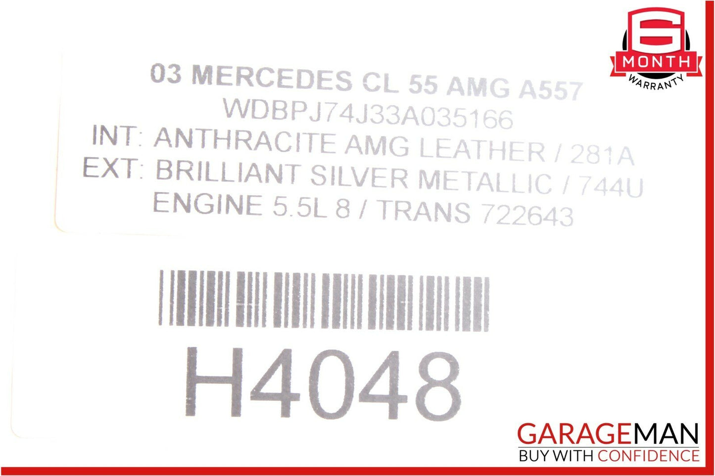 00-06 Mercedes W215 CL500 CL55 AMG Front Left Side Seat Memory Control Module