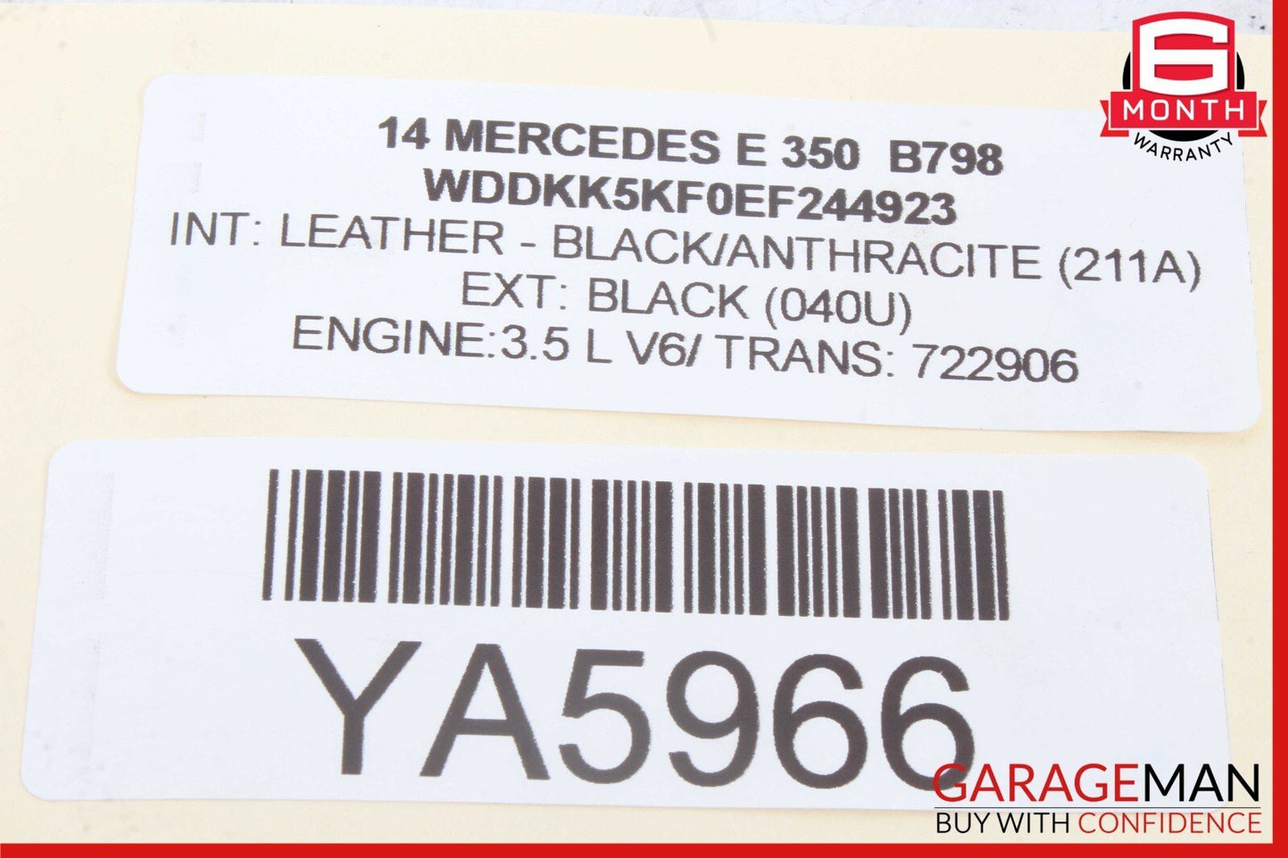 10-20 Mercedes W207 E350 CLS500 CLA250 Front Left Window Regulator Motor OEM