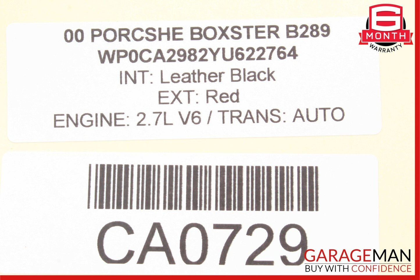 97-04 Porsche Boxster 986 Rear Trunk Lower Lock Latch Actuator 98651205301 OEM
