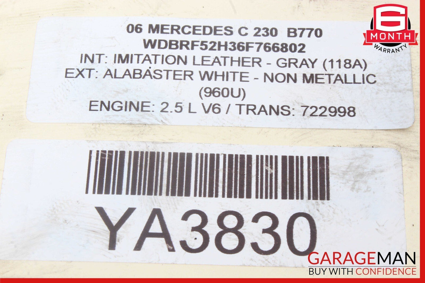 05-09 Mercedes W203 C230 CLK350 ABS Anti Lock Brake Pump Module 0365454032 OEM