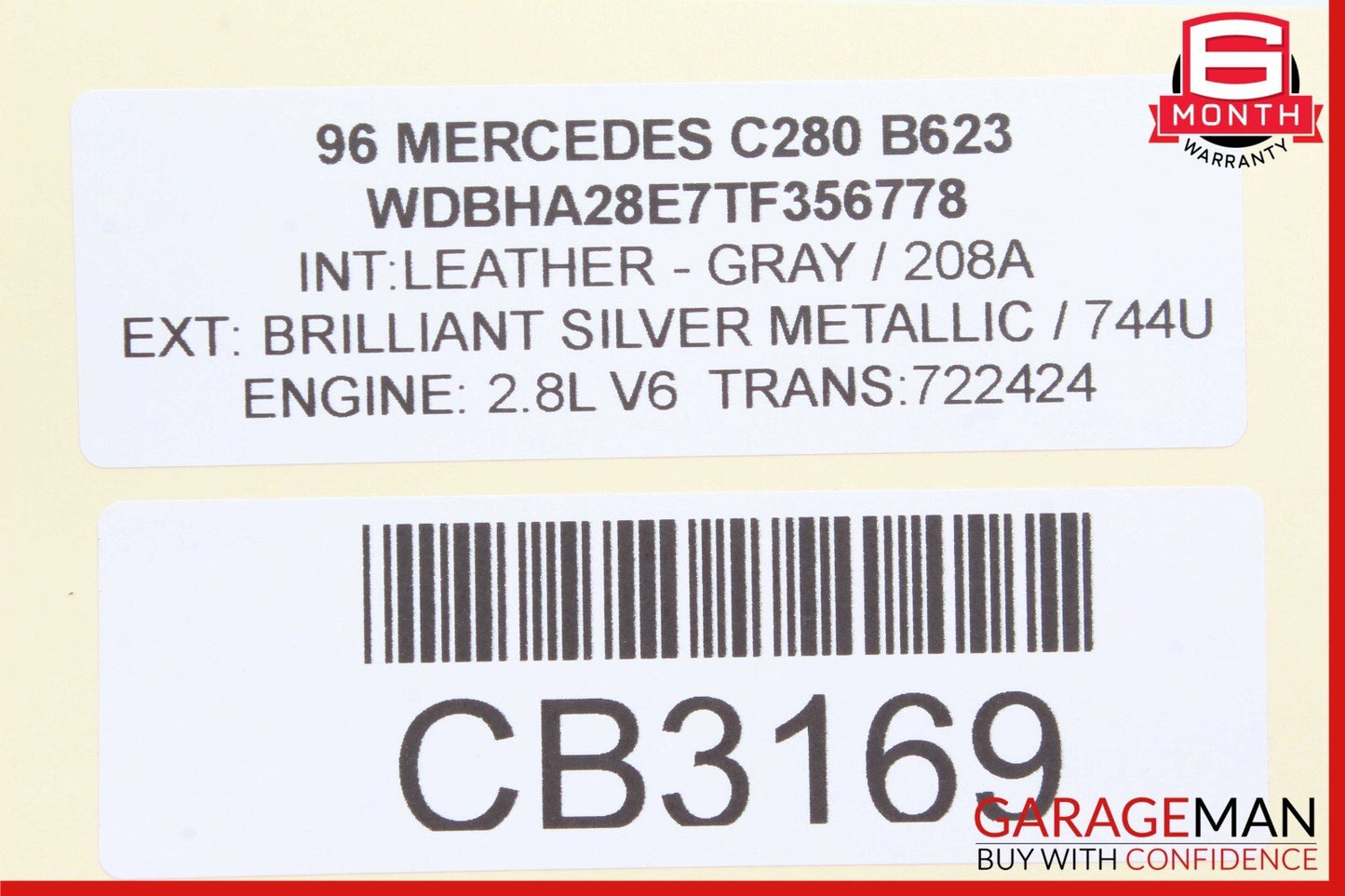 94-97 Mercedes W202 C230 C280 Rear Right Side Exterior Door Handle Black