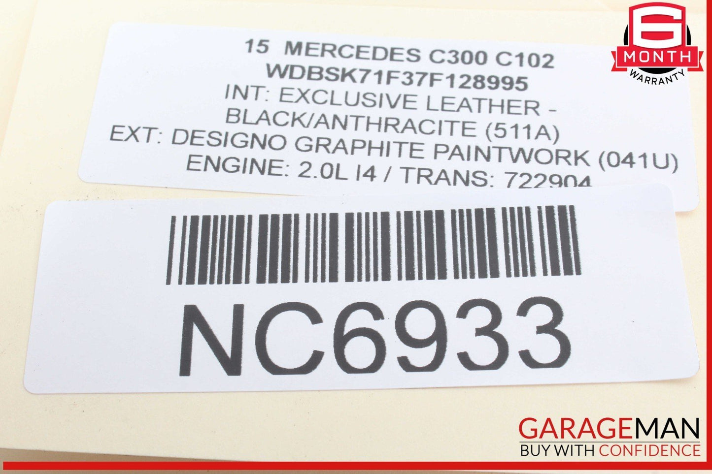 15-20 Mercedes W205 C300 C400 C350e Rear Right Door Lock Latch Actuator OEM