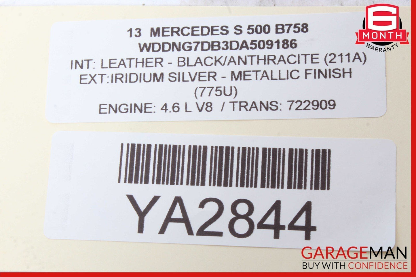 10-13 Mercedes W221 S550 S600 Rear Left / Right Door Loud Sound Speaker