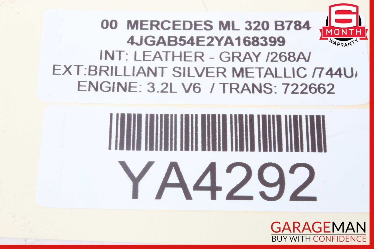 98-00 Mercedes W163 ML320 C230 C280 ECU ECM Engine Control Module Unit OEM