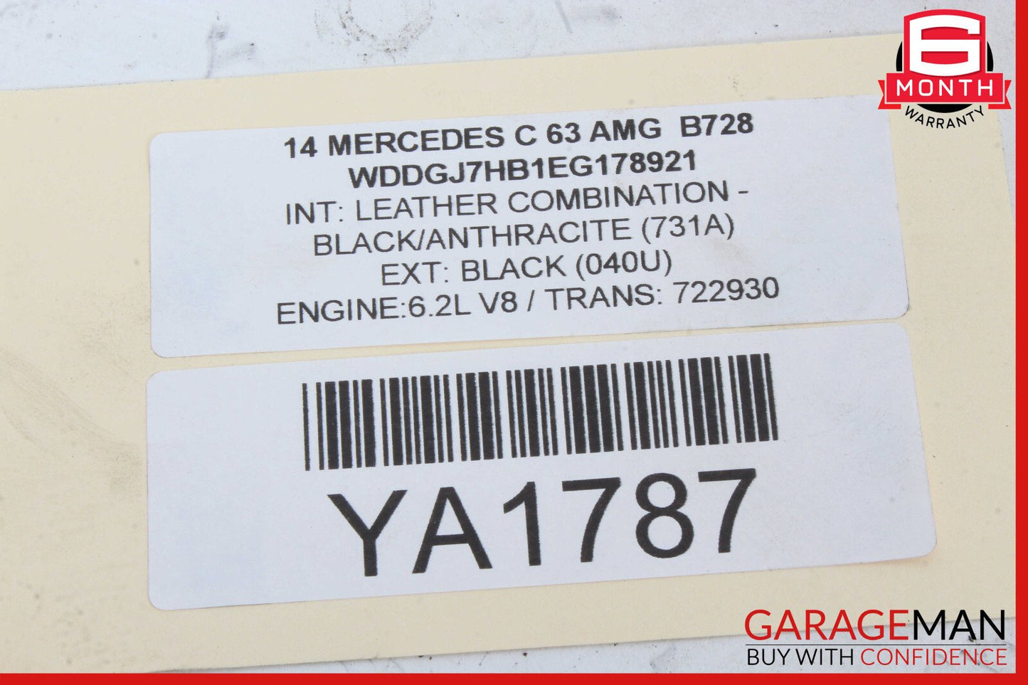 08-15 Mercedes W204 C300 Rear Left/ Right Side Drive Axle Shaft CV Shaft RWD