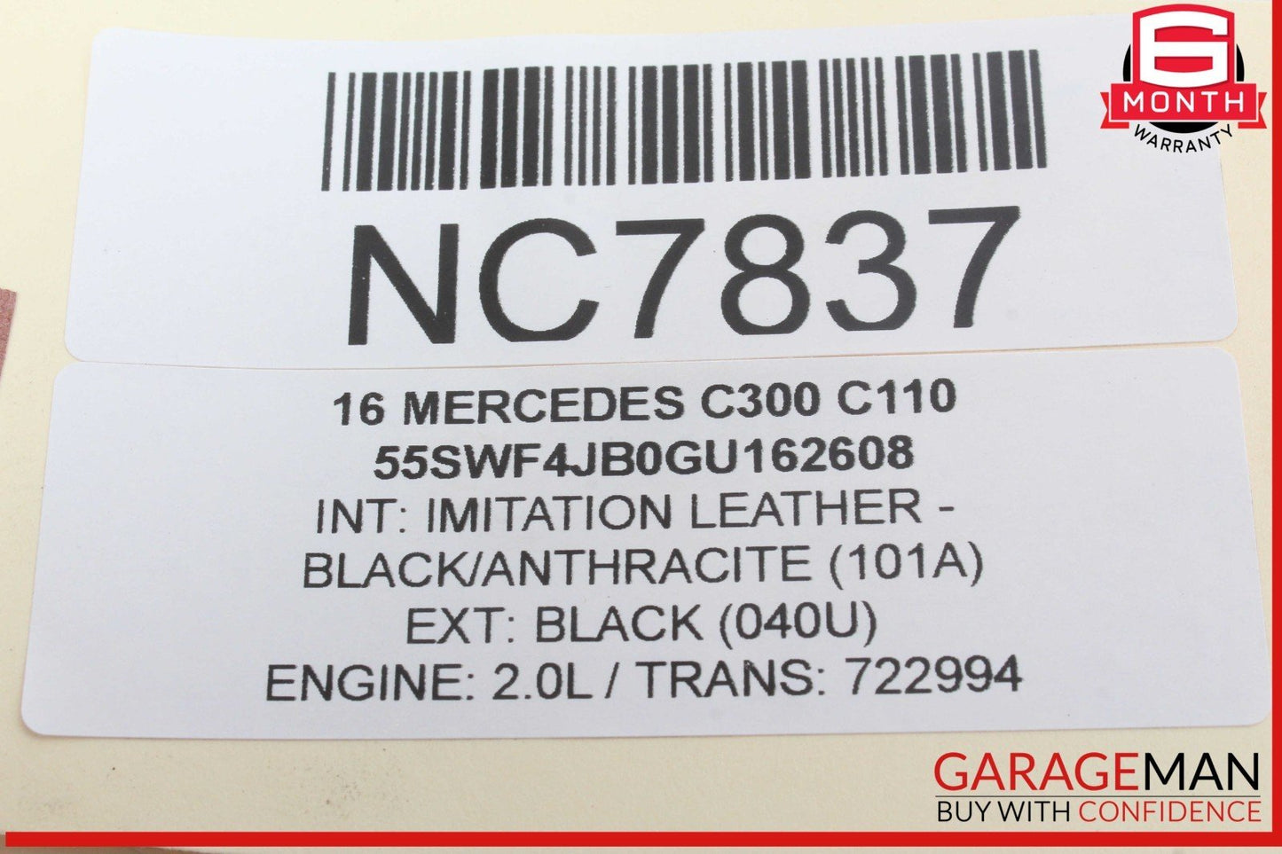 15-20 Mercedes W205 C300 C400 C350e Rear Right Door Lock Latch Actuator OEM