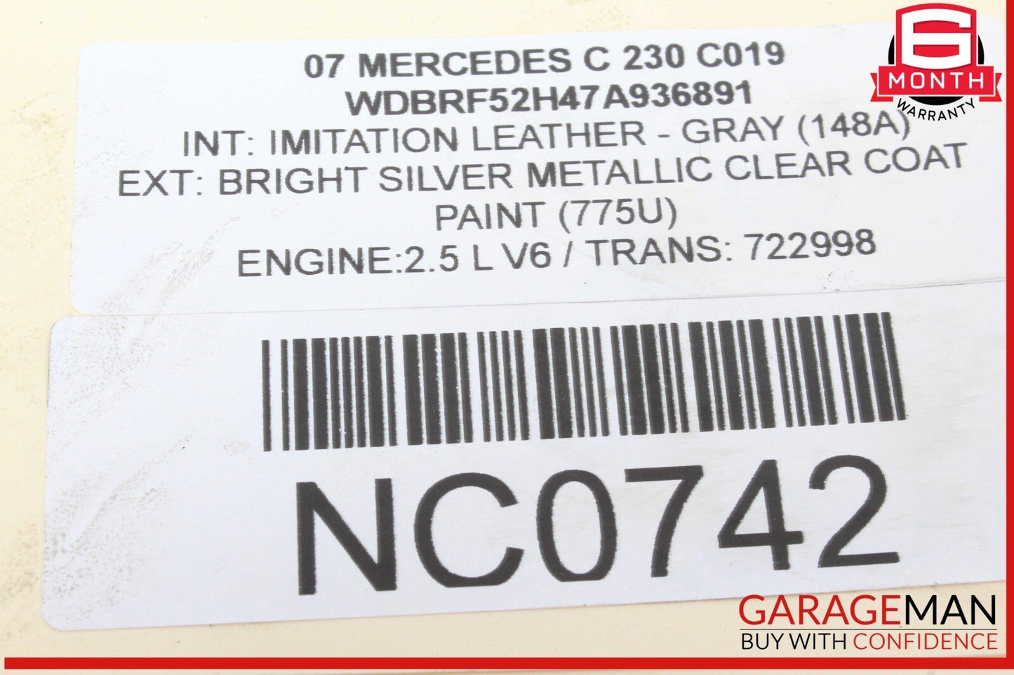 05-12 Mercedes W203 C230 R350 Water Thermostat Housing 2722000115 OEM