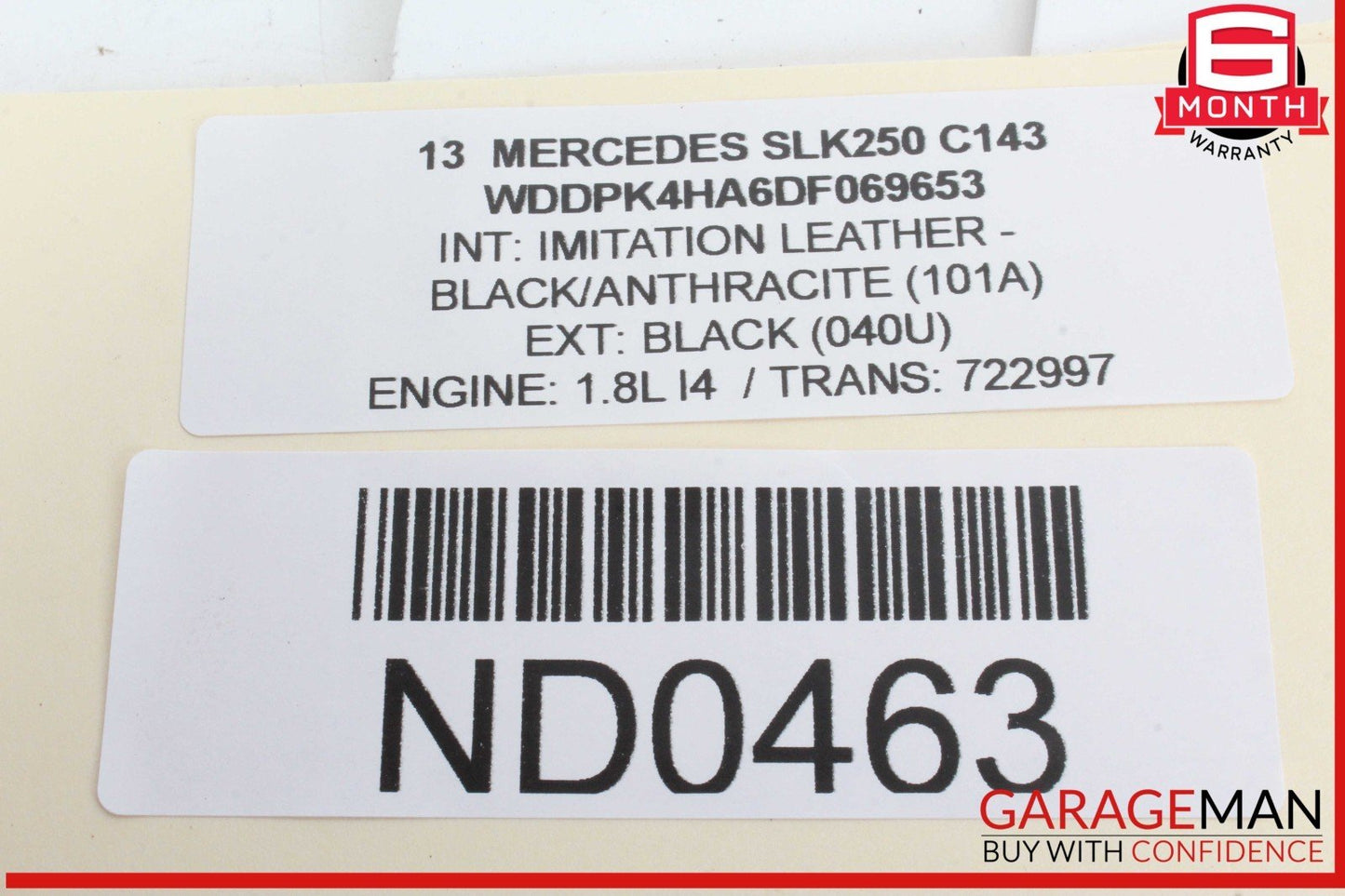 12-16 Mercedes R172 SLK250 SLK350 SLK300 Master Cylinder Power Brake Booster OEM