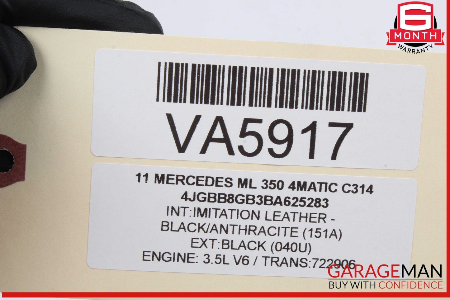 06-13 Mercedes W164 ML350 R500 GL450 Rear Trunk Tailgate Release Open Handle OEM