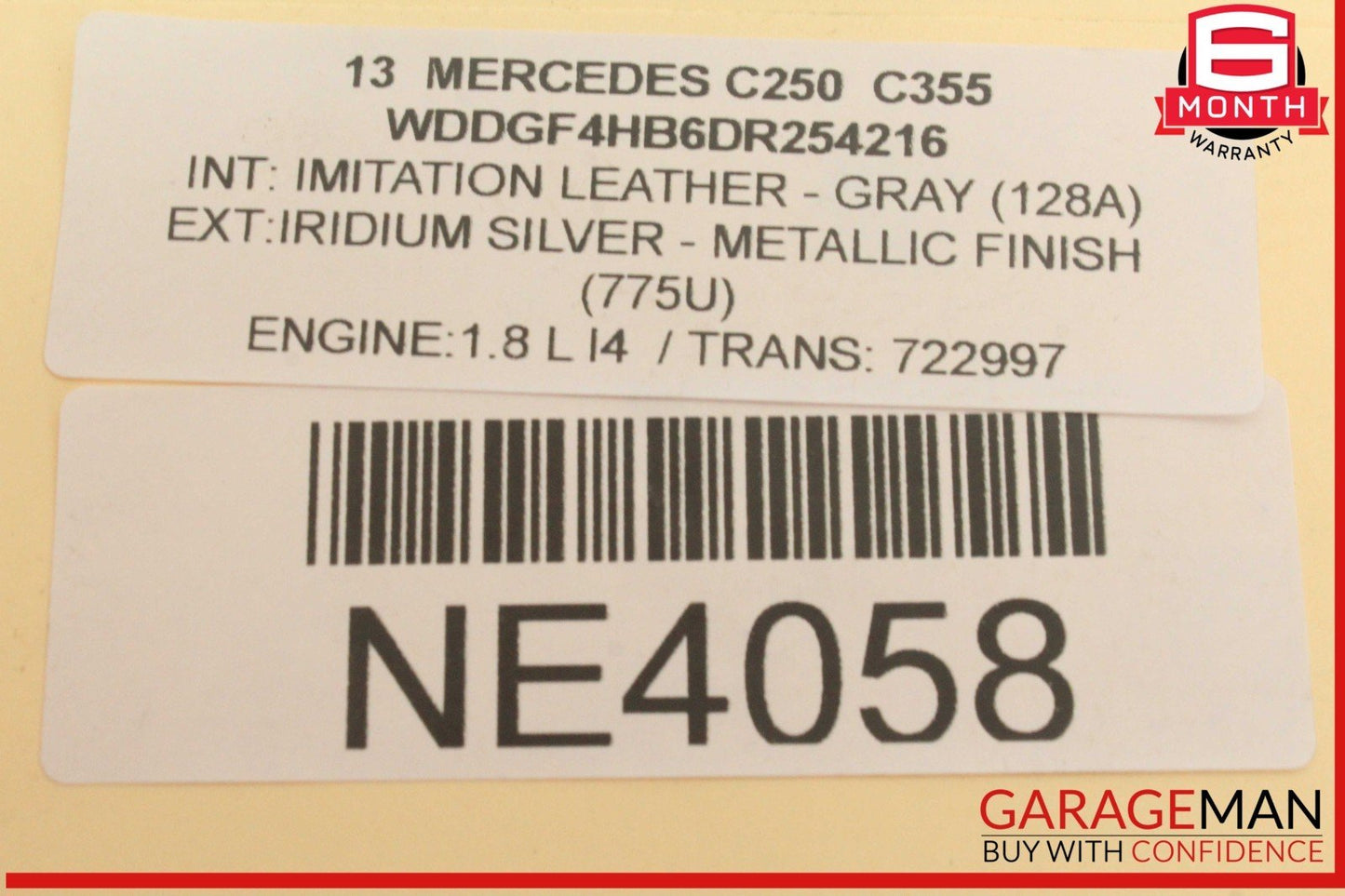 08-14 Mercedes W204 C250 Front Right Bumper Reinforcement Impact Bar Bracket