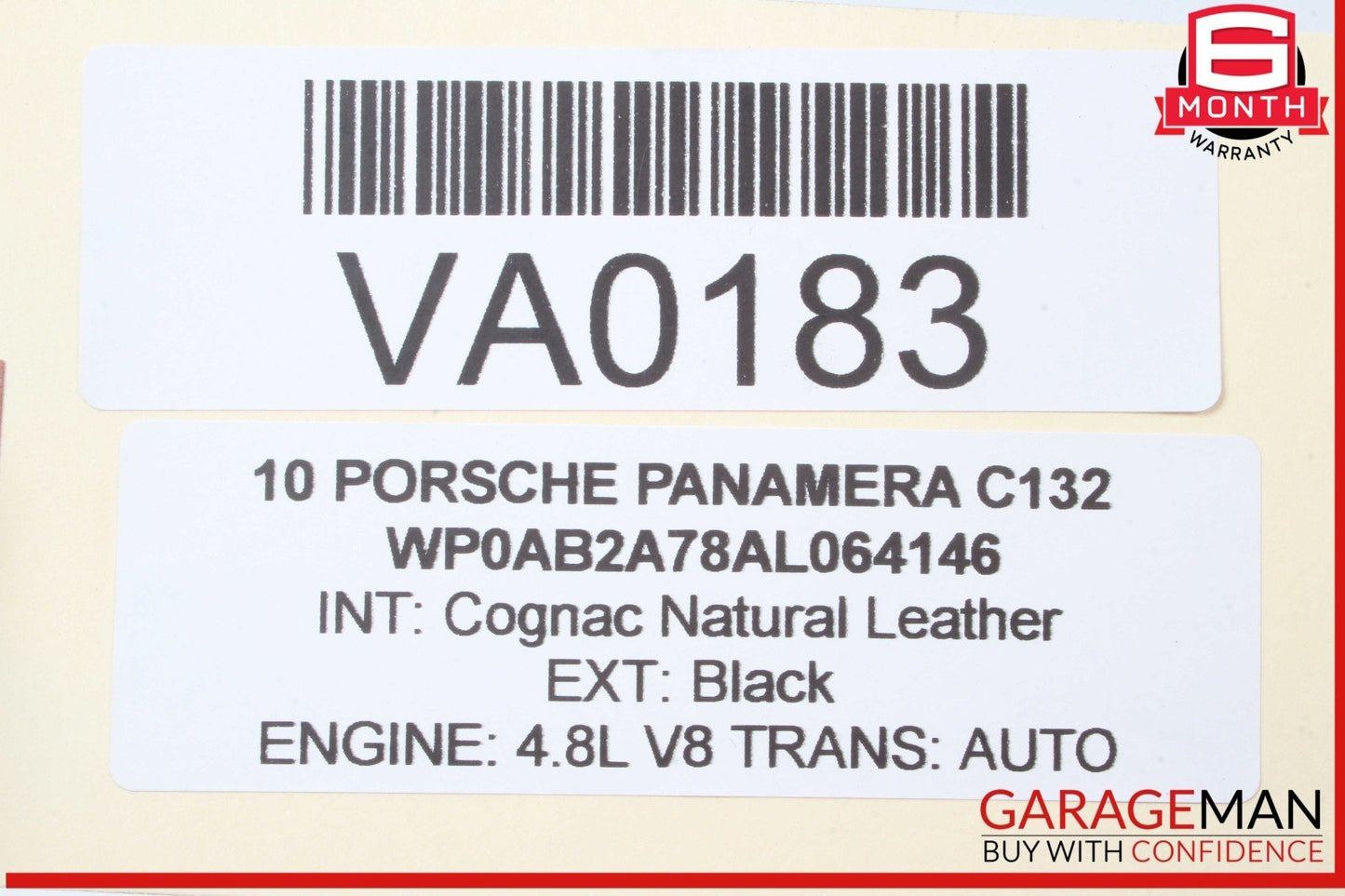 10-16 Porsche Panamera 970 Rear Right Side Door Window Regulator Motor OEM