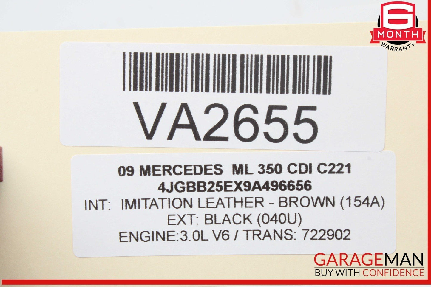 06-12 Mercedes W164 ML350 S550 E350 Front Left Side Bumper Fog Light Lamp OEM
