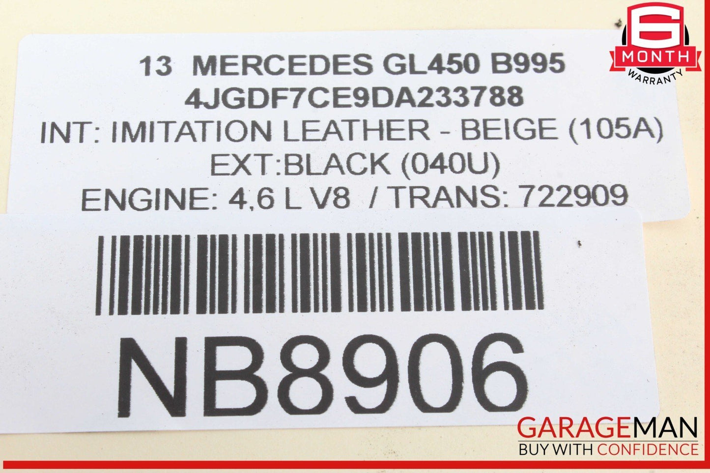 13-16 Mercedes X166 GL450 GL550 Rear Park Parking Sensor PDC Set of 4 w/ Harness