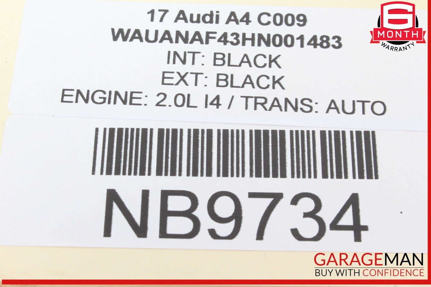 17-24 Audi A4 Rear Center Subwoofer Bass Speaker 8W5035412 OEM
